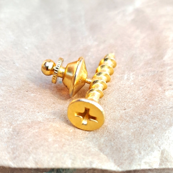 🙃6/$10 Screw Tie Tack - Picture 1 of 4
